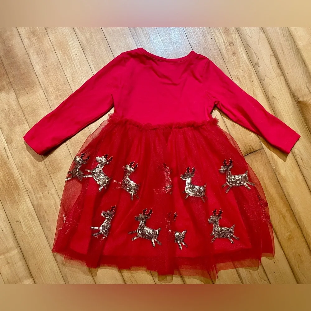 Sweet Wink Sequin Reindeer Dress - Picture 4 of 4